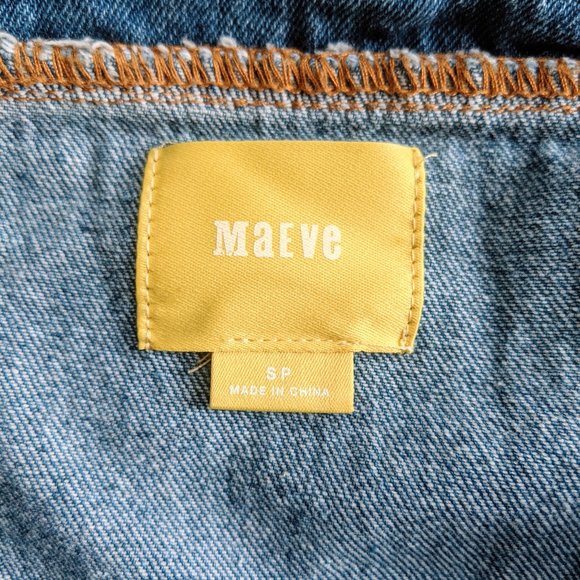 Anthropologie Denim Open-Shoulder Shift Dress - Picture 7 of 7